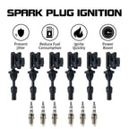 6X Ignition Coils + Spark Plugs for INFINITI J30 (1993–1997) UF132