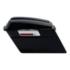 Matte Black Hard Saddle Bags Trunk w/Lid & Latch for Harley Touring (1994–2013)