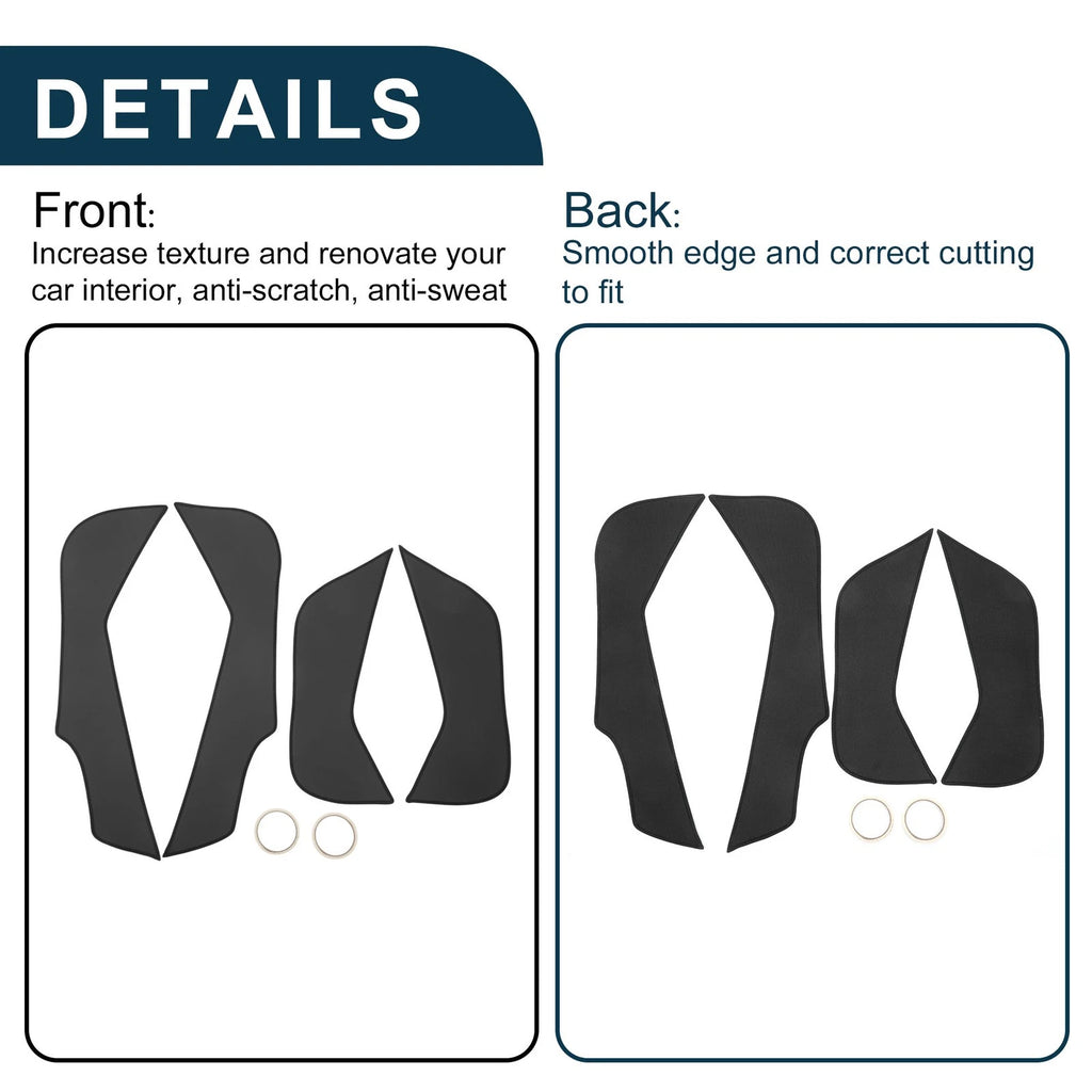 Set of 1 Car Door Anti Kick Pad Sticker Protector for Hyundai Santa Fe (2013–2018)