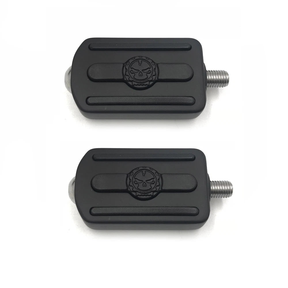 Black Skull Shifter Peg w/ Lever for Harley 1984–2017 Street Bob/Fat Bob/Softail