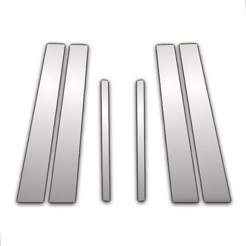 6Pc Chrome Pillar Post Covers Upgrade for Acura TL (2009–2014)