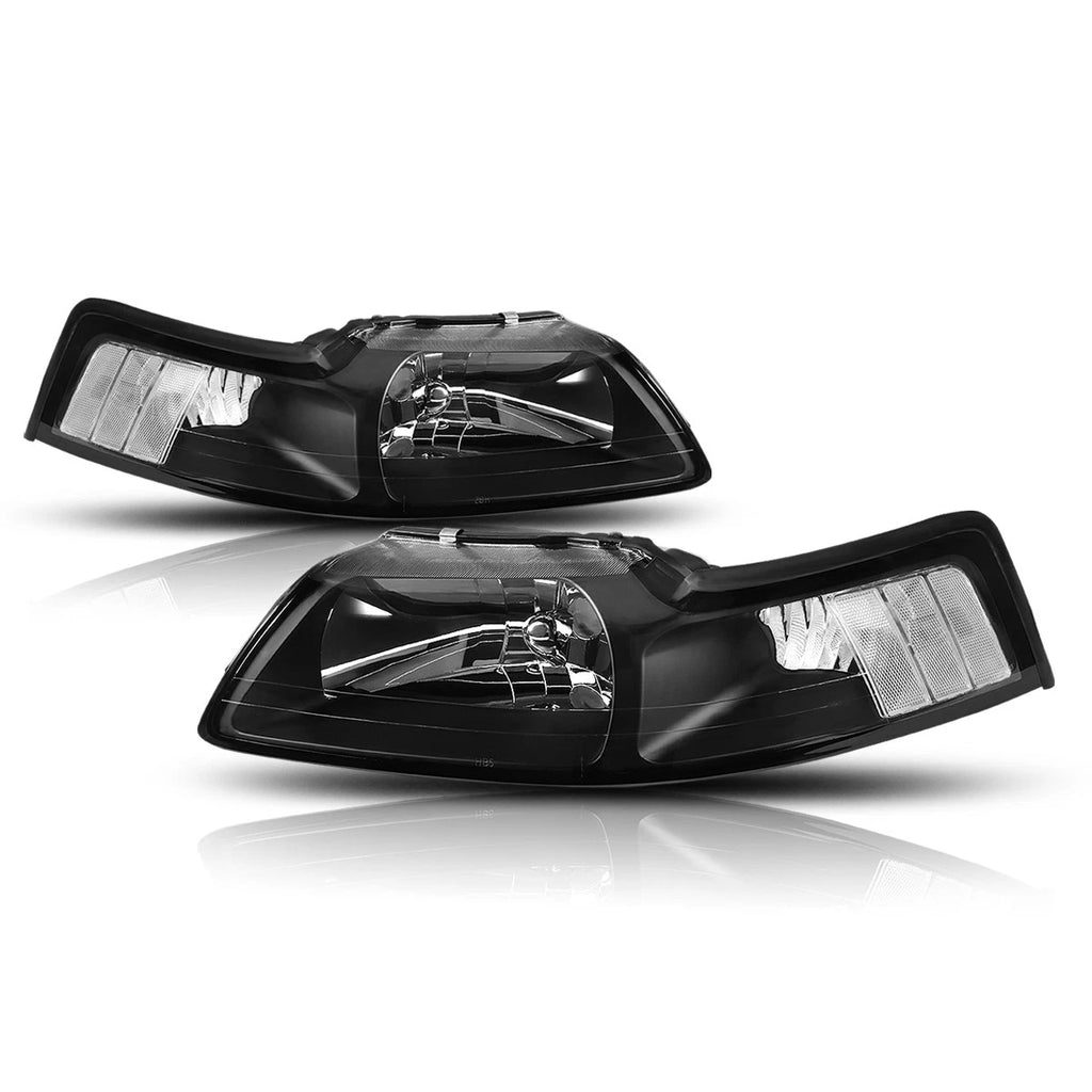 Headlight Clear Corner Signal Lamps Pair for Ford Mustang (1999–2004)