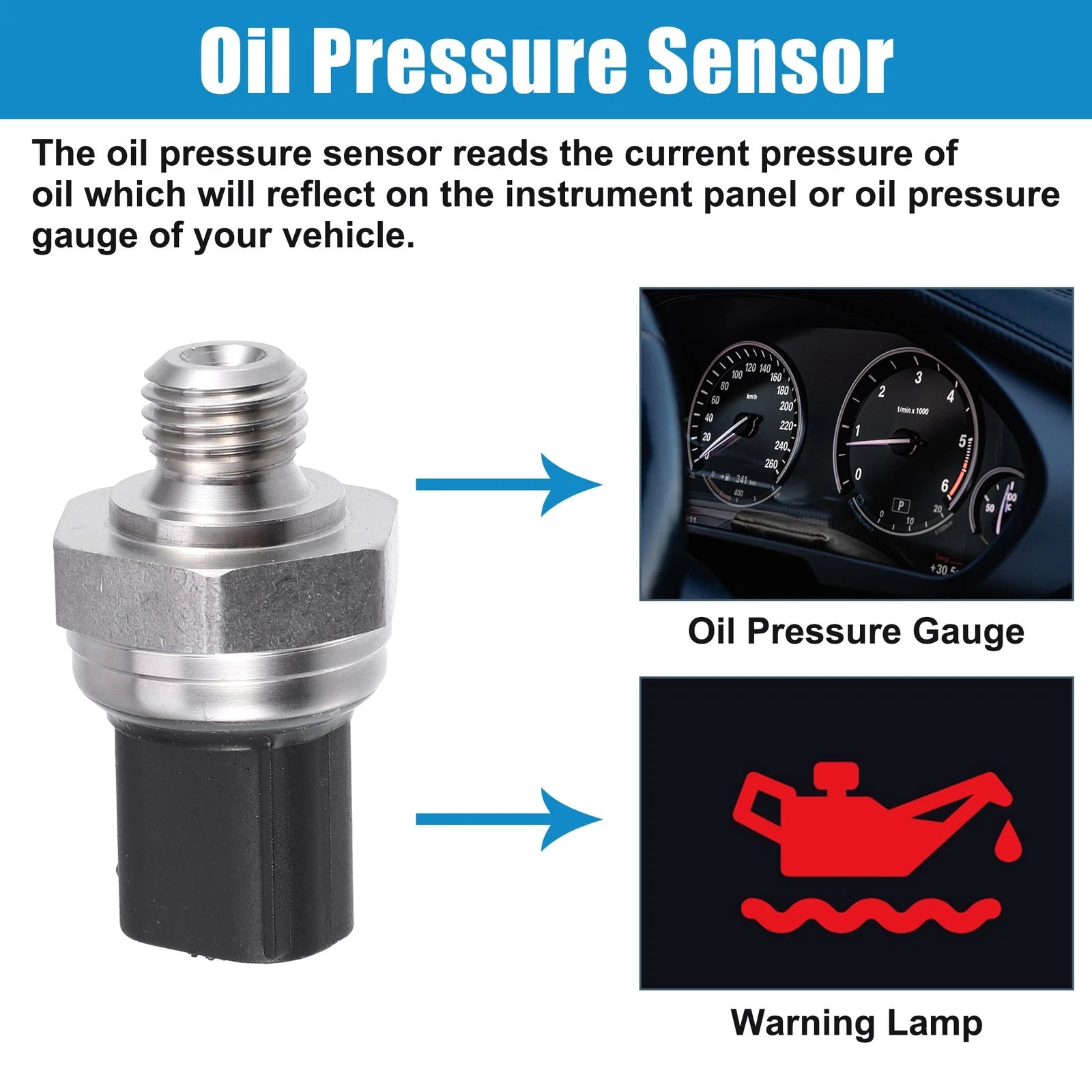 Engine Oil Pressure Sensor Switch A0071534328 for Mercedes-Benz 