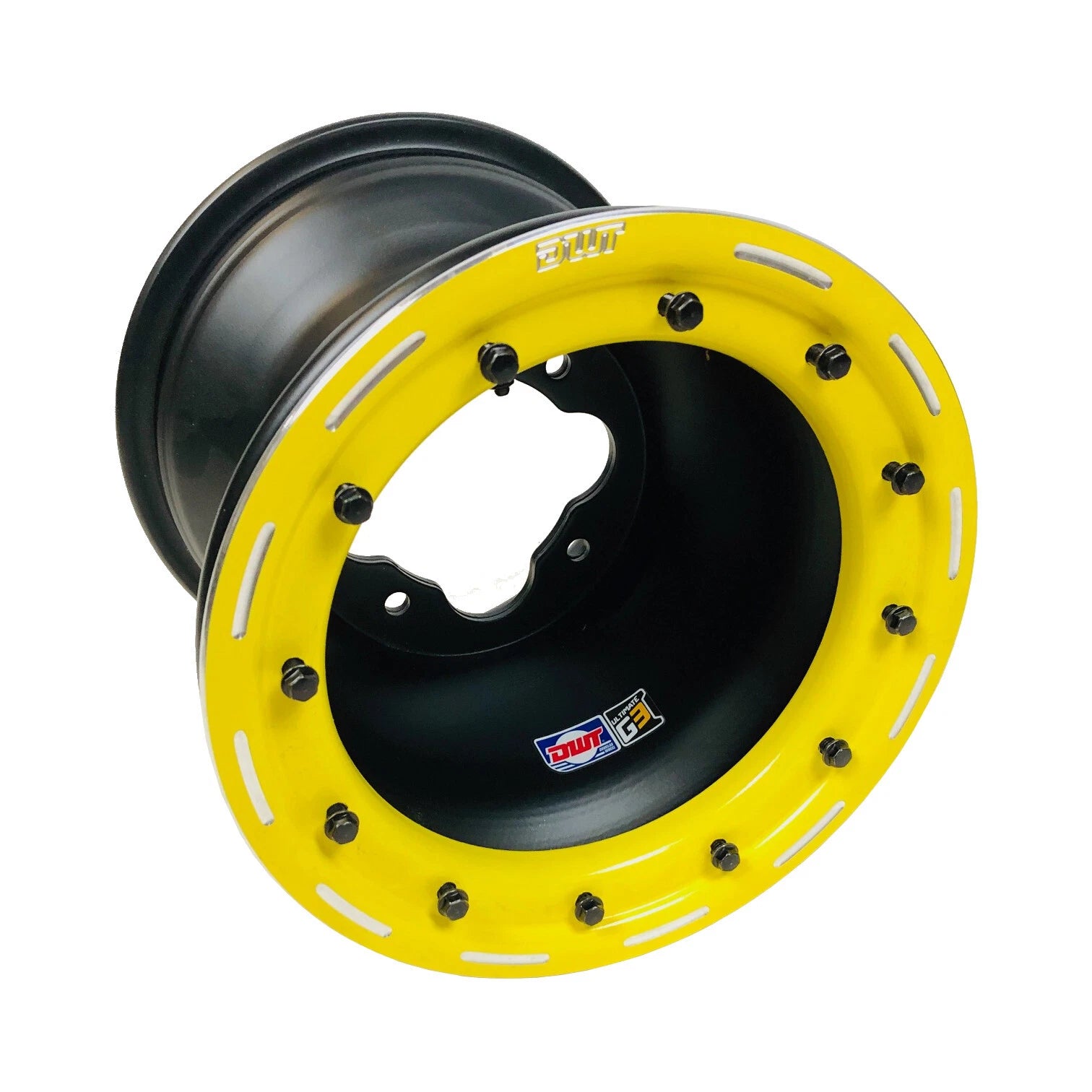 Set of 2 DWT G3 Yellow Beadlock Wheels for Yamaha YFZ 450 (2004–2023)