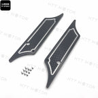 Black Edge Cut Billet Saddlebag Latch Cover for Harley Touring (1993–2013)