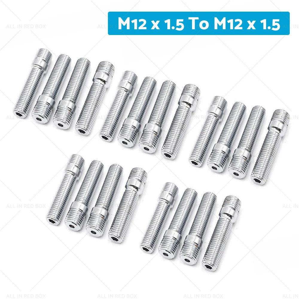 20pcs Wheel Stud Conversion Bolts M12x1.5 for German Cars