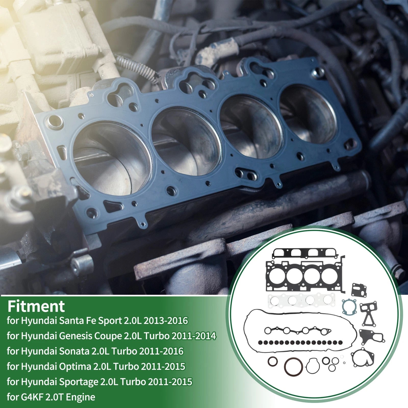 Set of 1 Cylinder Head Gasket for Hyundai Santa Fe Sport (2013–2019) No.209102CD00