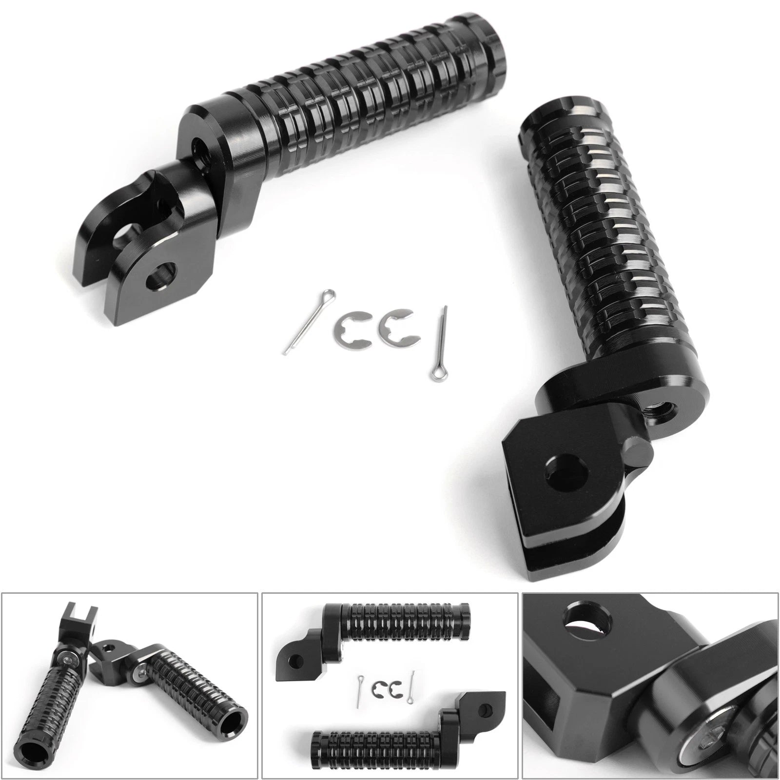 Front Footrests Foot Pegs for Honda CBR250R CBR1000RR Suzuki GSX-R 600 750