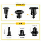 100 PCS Retainer Clips for Honda