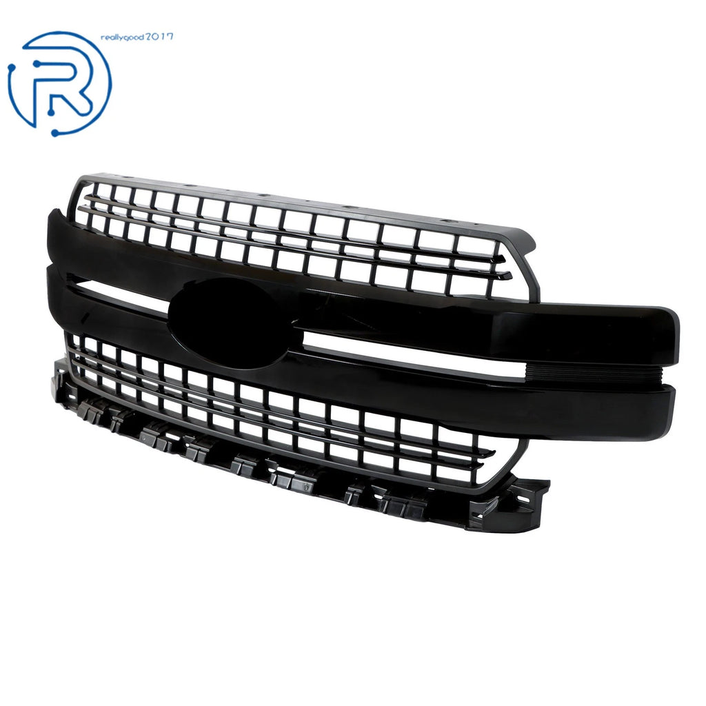 Front Grille for Ford F150 Lariat (2018–2020) Gloss Black Lariat Style