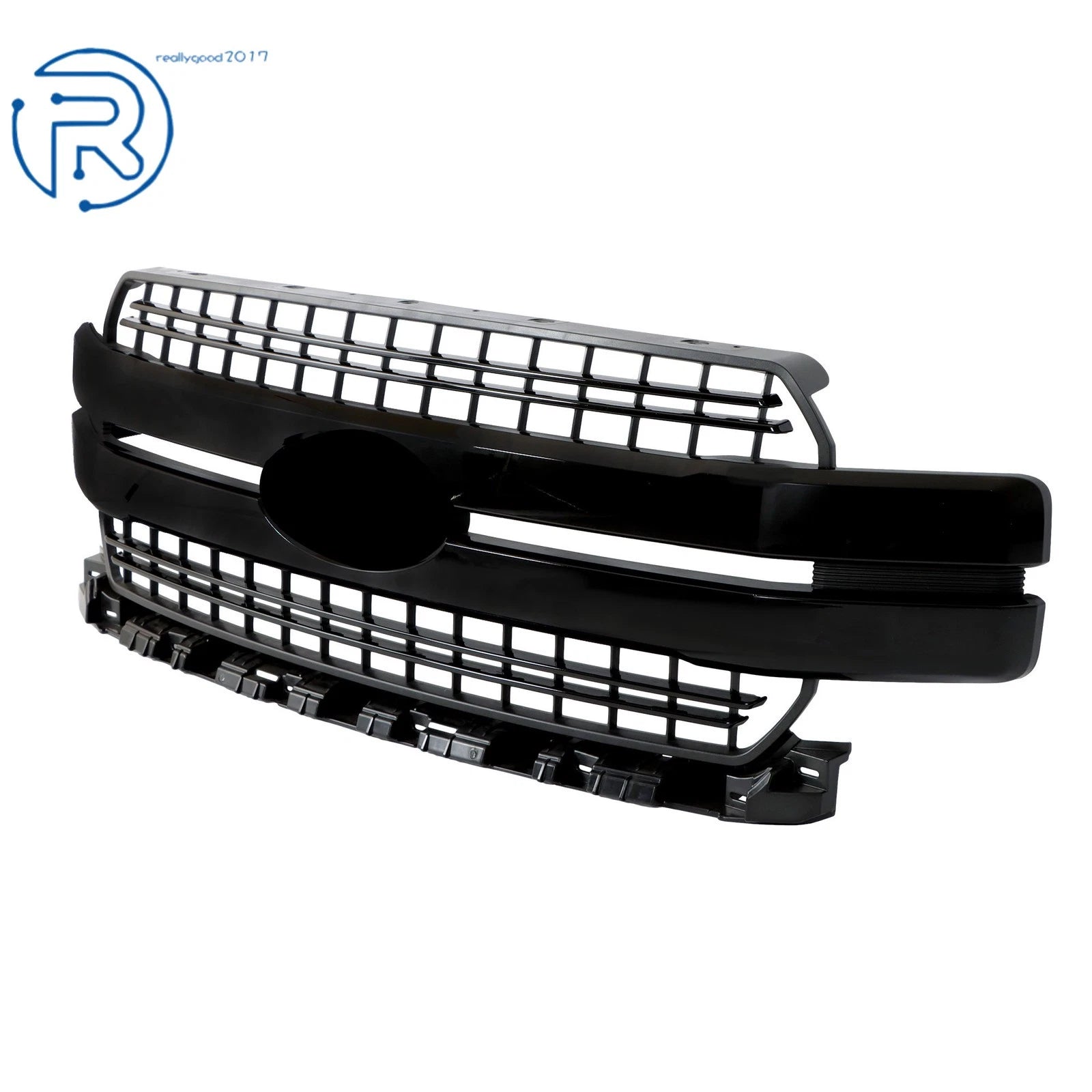Front Grille for Ford F150 Lariat (2018–2020) Gloss Black Lariat Style