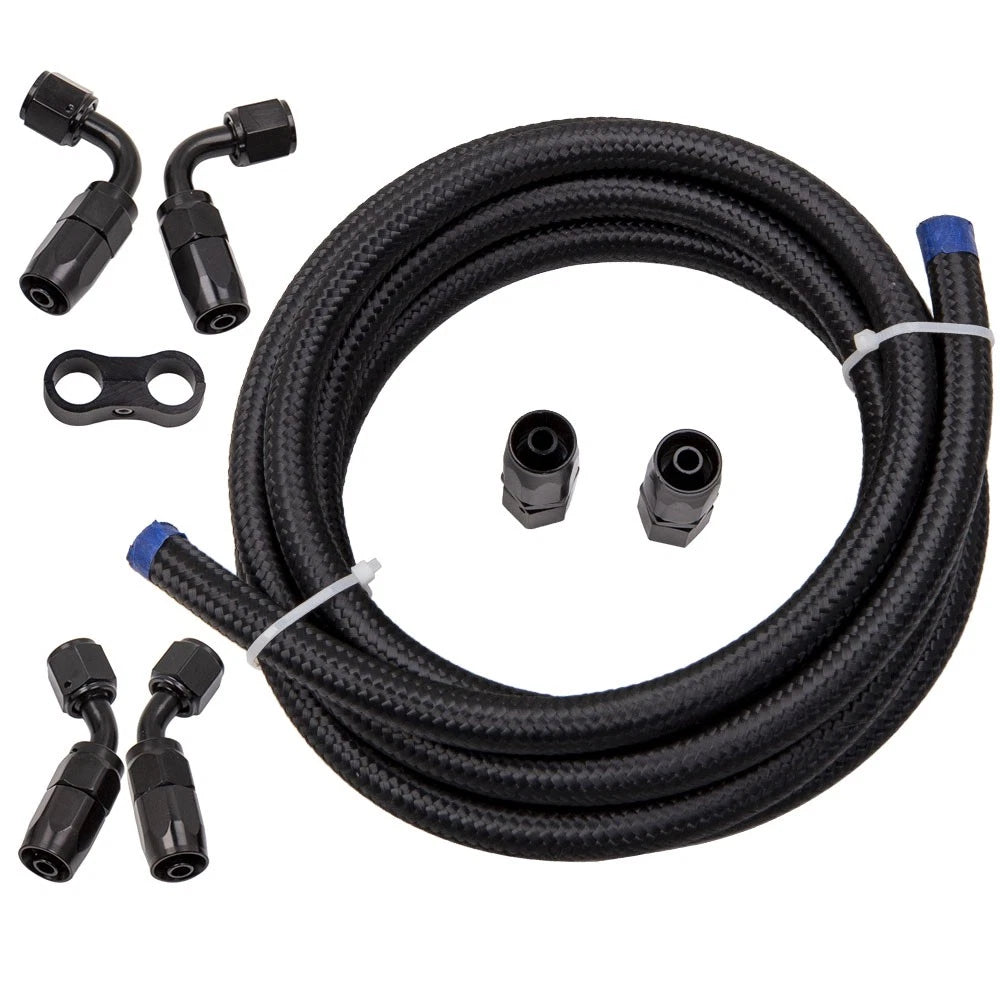 Braided 3/8 Fuel Line 6AN Hose Separator Clamp 500PSI for Universal Applications