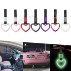 JDM Heart-Shaped Tsurikawa Car Handle Straps for Rear Bumper (—)