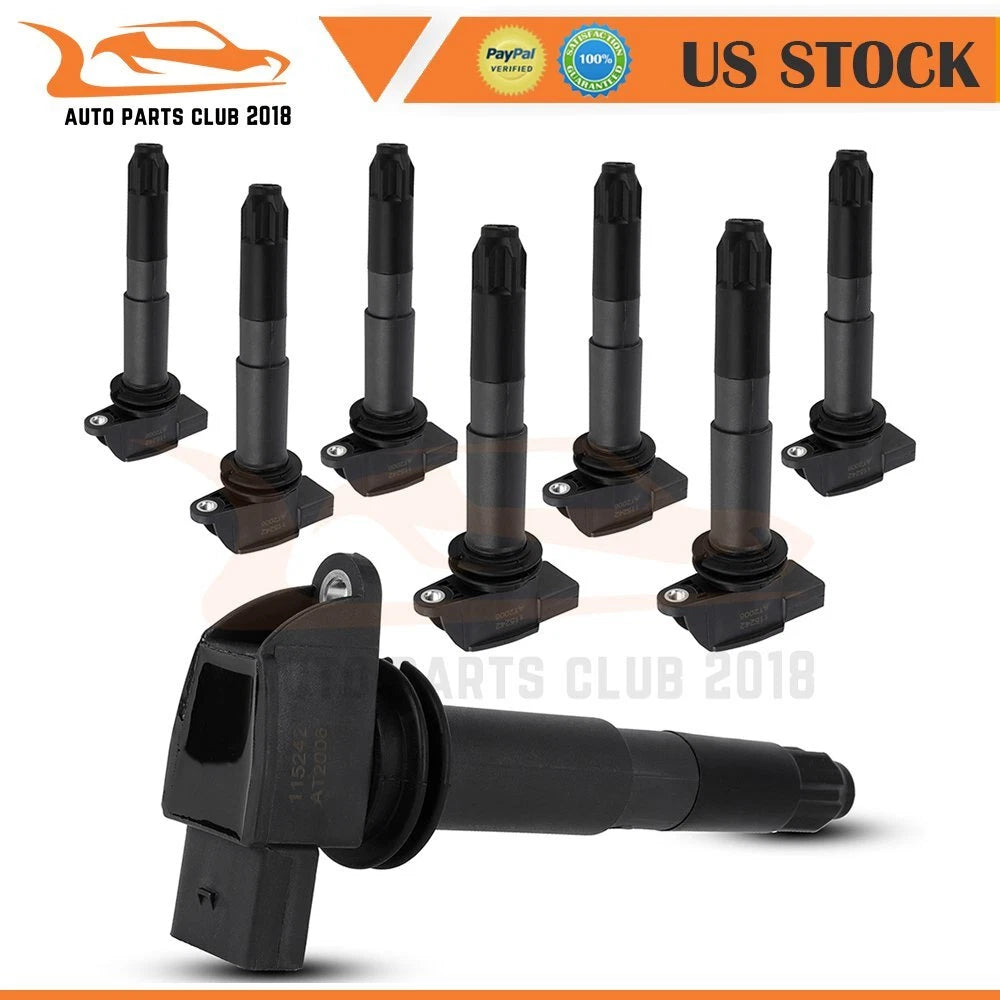 Set of 8 Ignition Coils for Porsche Carrera GT (2004–2005)