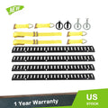 Set of 4 E Track Tie Down Rails for Trailers & Vans