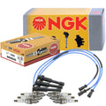 Set of 6 NGK Spark Plugs & Wires for Hyundai XG300 XG350 Kia Sedona (1999–2006)