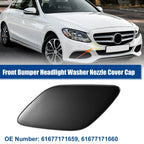 Front Left Bumper Headlight Washer Nozzle Cover Cap for BMW 328i Black