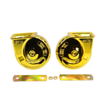 Set of 2 Electric Snail Air Train Horns for Truck Boat Car Motorcycle