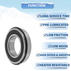 6210NR2RS Deep Groove Ball Bearing for Scooter Skateboard (50x90x20mm)