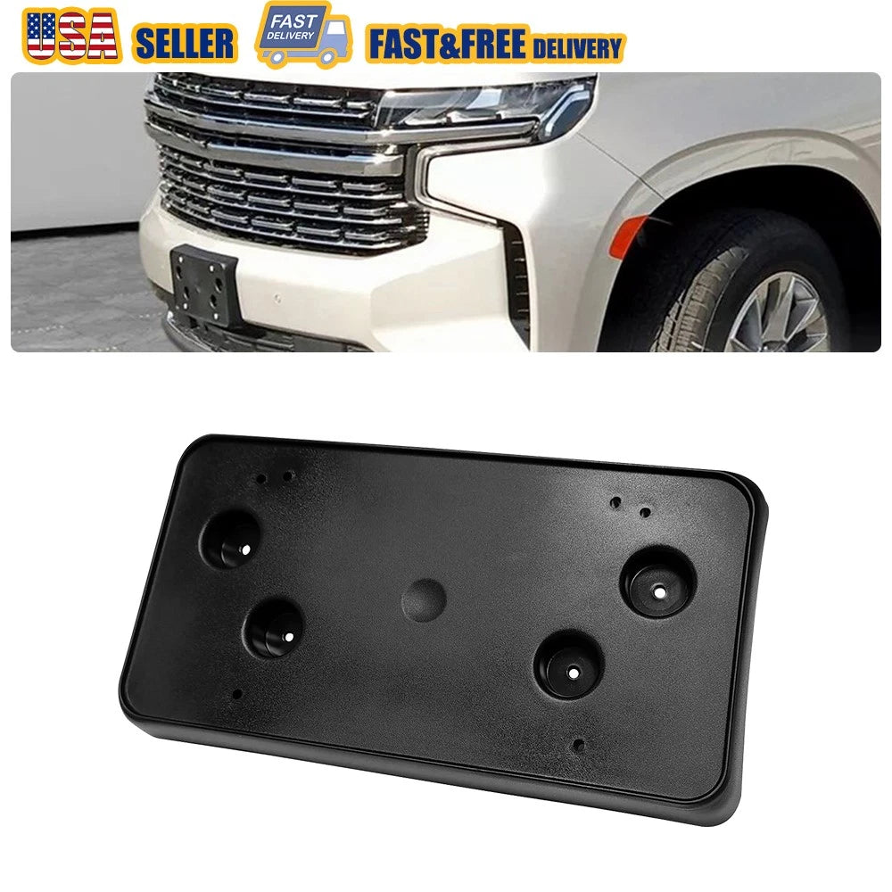 Front License Plate Frame Tag Holder Bracket for Chevrolet Suburban (2021–2023)