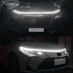 Dynamic White Blue LED Hood DRL Light Strip