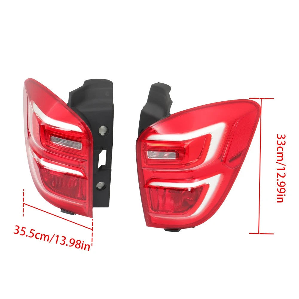 Halogen Tail Lights Assembly Set for Chevrolet Equinox (2016–2017) Left + Right