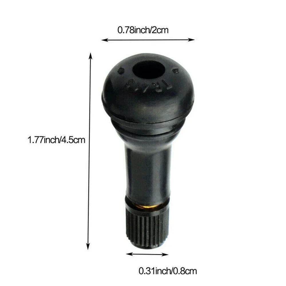 Valve Stems 10Pcs Accessory Tubeless Replacement Black for TR413 Practical