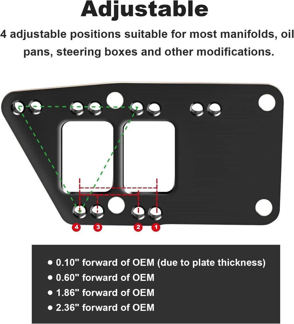 LS Engine Mounts Motor Mount Adapter Plates for LS Swap (LS1 LS2 LS3)