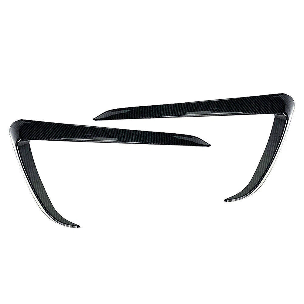 Carbon Fiber Front Fog Light Eyebrow Cover Trim for Tesla Model Y (2020–2021)