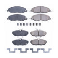 PowerStop 2X Front Rear Euro Carbon Fiber Ceramic Brake Pads Kit for Mustang