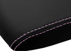 Leather Console Lid Armrest Cover for Toyota Prius (2010–2015) Pink Stitch