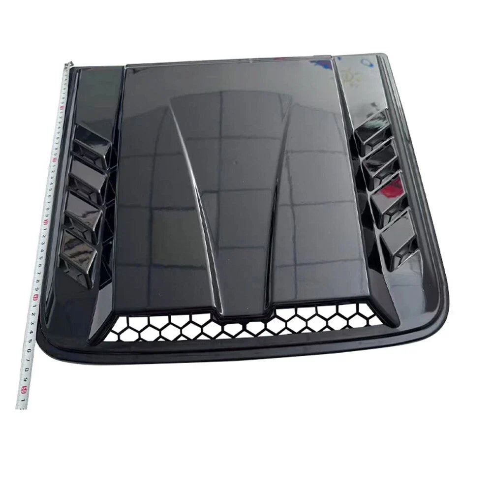 Hood Vent Scoop Cover for Universal Car Exterior Air Intake Grille Trim Black