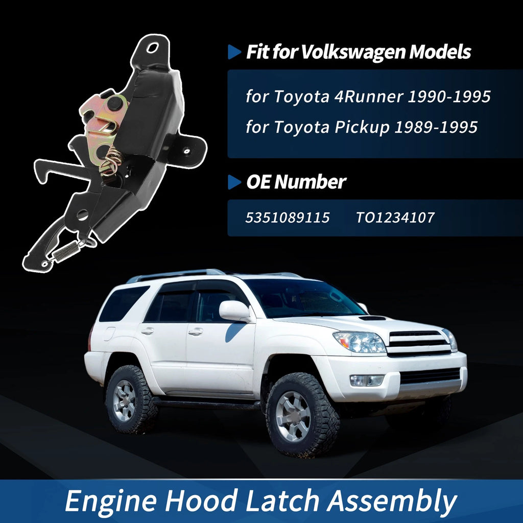 Hood Latch Assembly for Toyota 4Runner (1990–1995) No. 5351089115