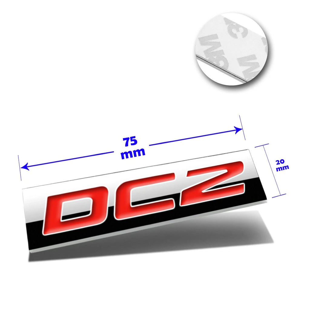 Polished Metal 3D Decal Red Emblem for Acura Integra (1994–2001)
