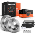 Rear Disc Brake Rotors & Ceramic Pads for Jeep Wrangler (2007–2017)