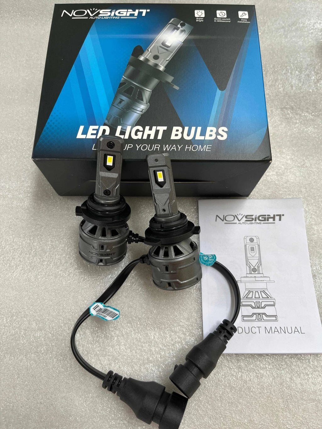2X HB4 9006 LED Headlight Bulbs for