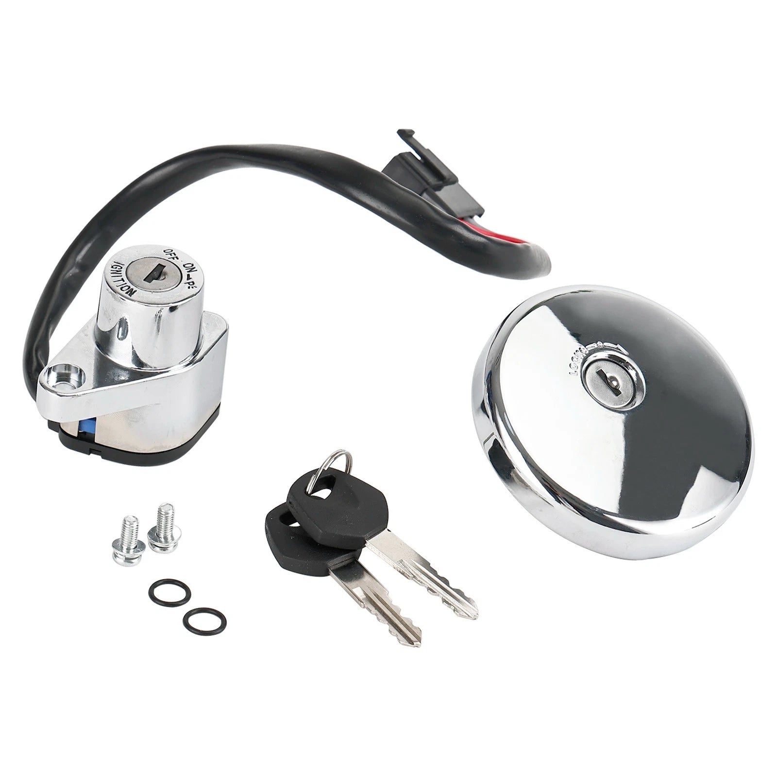 Ignition Switch & Fuel Tank Cap for Kawasaki Vulcan 500 LTD (2001–2009) U3