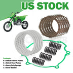Clutch Kit Steel Friction Plates Springs Gasket for Kawasaki KX80 (1998–2000)