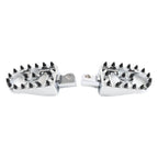 2X CNC Wide Fat Foot Pegs for Harley Dyna Sportster Fatboy