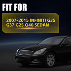 Set of 2 Front Left + Right Bumper Cover Brackets for Infiniti G25 G37 (2007–2015)