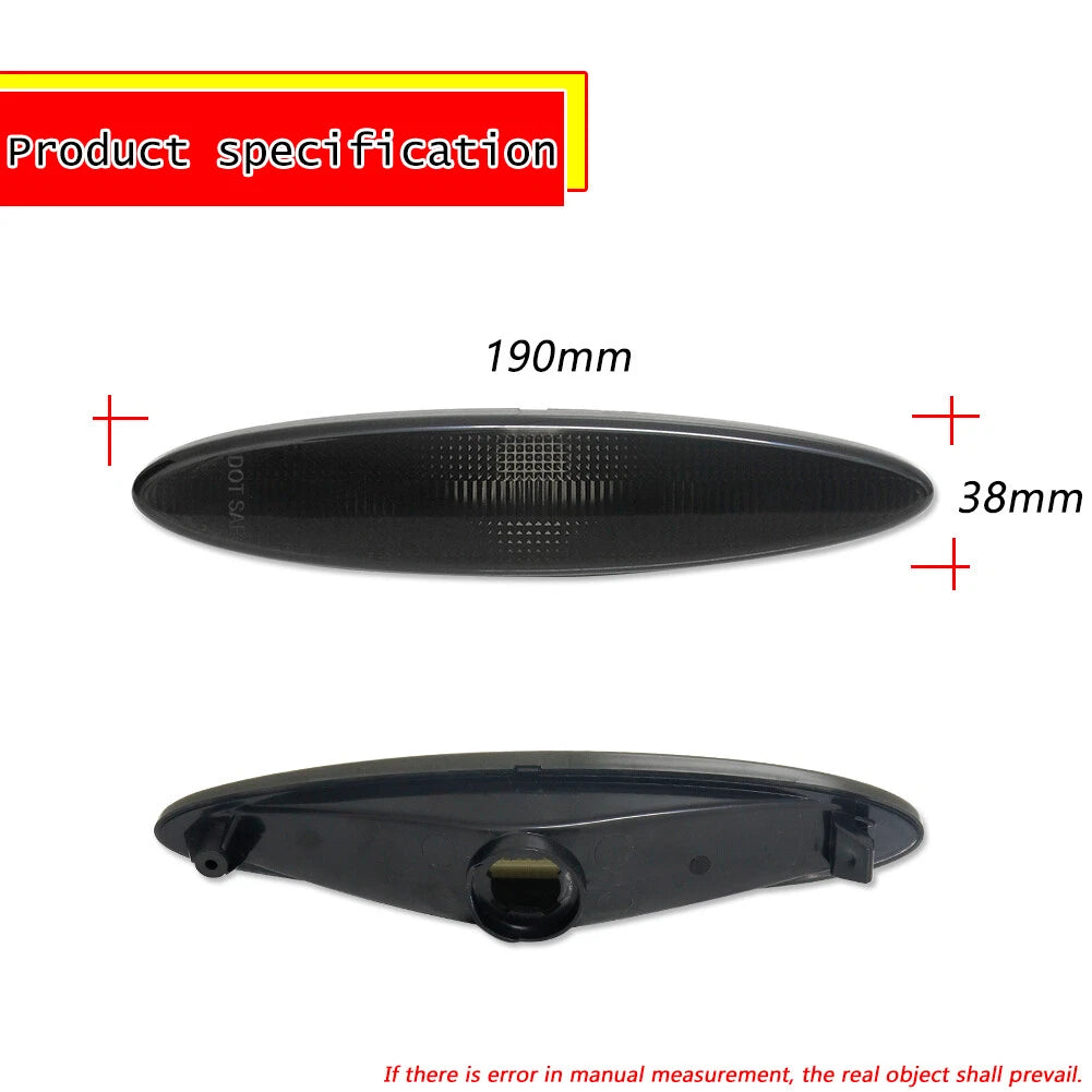 2X Smoke Side Marker Light Housing Kit for Lexus SC430 (2002–2010)