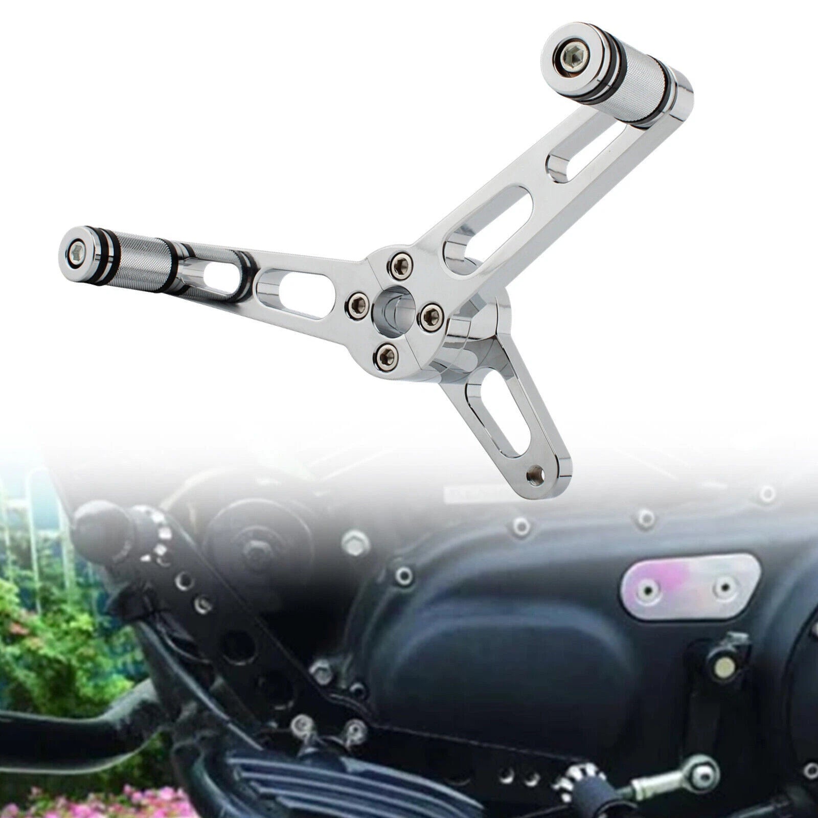 Chrome Alloy Gear Shift Lever Support for Sportster 883 1200 (2004)