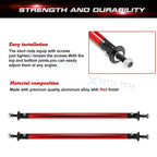 Red Bumper Lip Splitter Strut Rod Tie Support Bar for Dodge Grand (2017-2020)