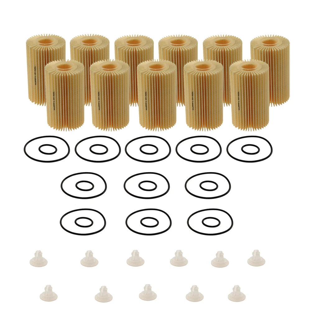 Set of 11 Engine Oil Filters for Toyota Lexus (OEM)