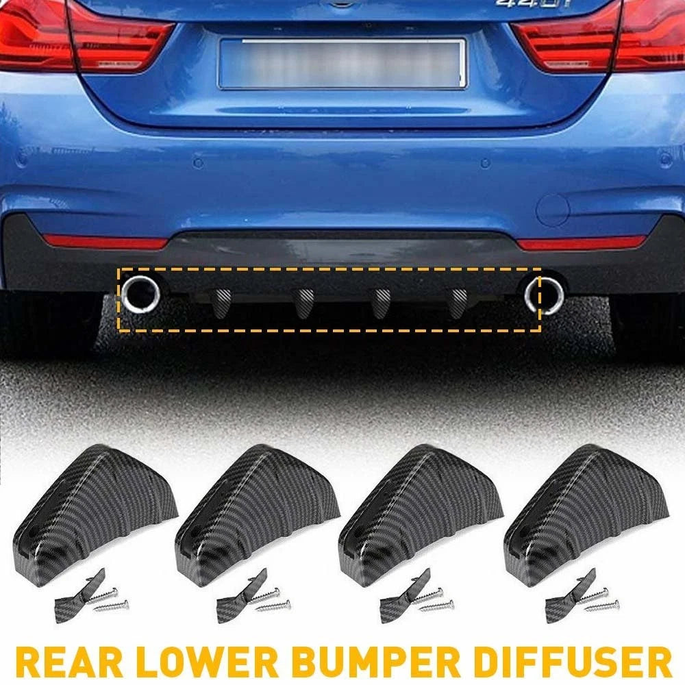 Bumper Diffuser Spoiler Lip Wing Splitter for AUXIO Shark 5-Fin