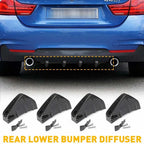 Bumper Diffuser Spoiler Lip Wing Splitter for AUXIO Shark 5-Fin