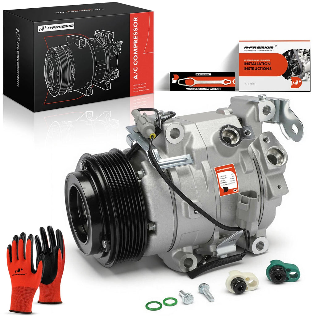 A/C Compressor with Clutch for Toyota 4Runner (2021-2024) V6 4.0L Gas