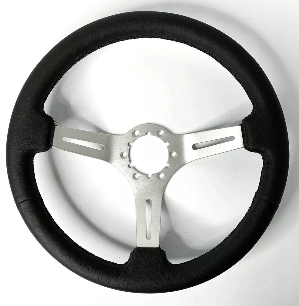 Steering Wheel Leather Grip 6 Hole Slotted for Universal Car (2005–2018)