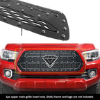 Upper Stainless Double Layer Grille Insert for Toyota Tacoma (2016-2017)
