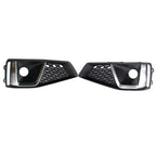 Front Bumper Fog Light Grille Cover w/ACC Hole for AUDI A4 (2017–2020)